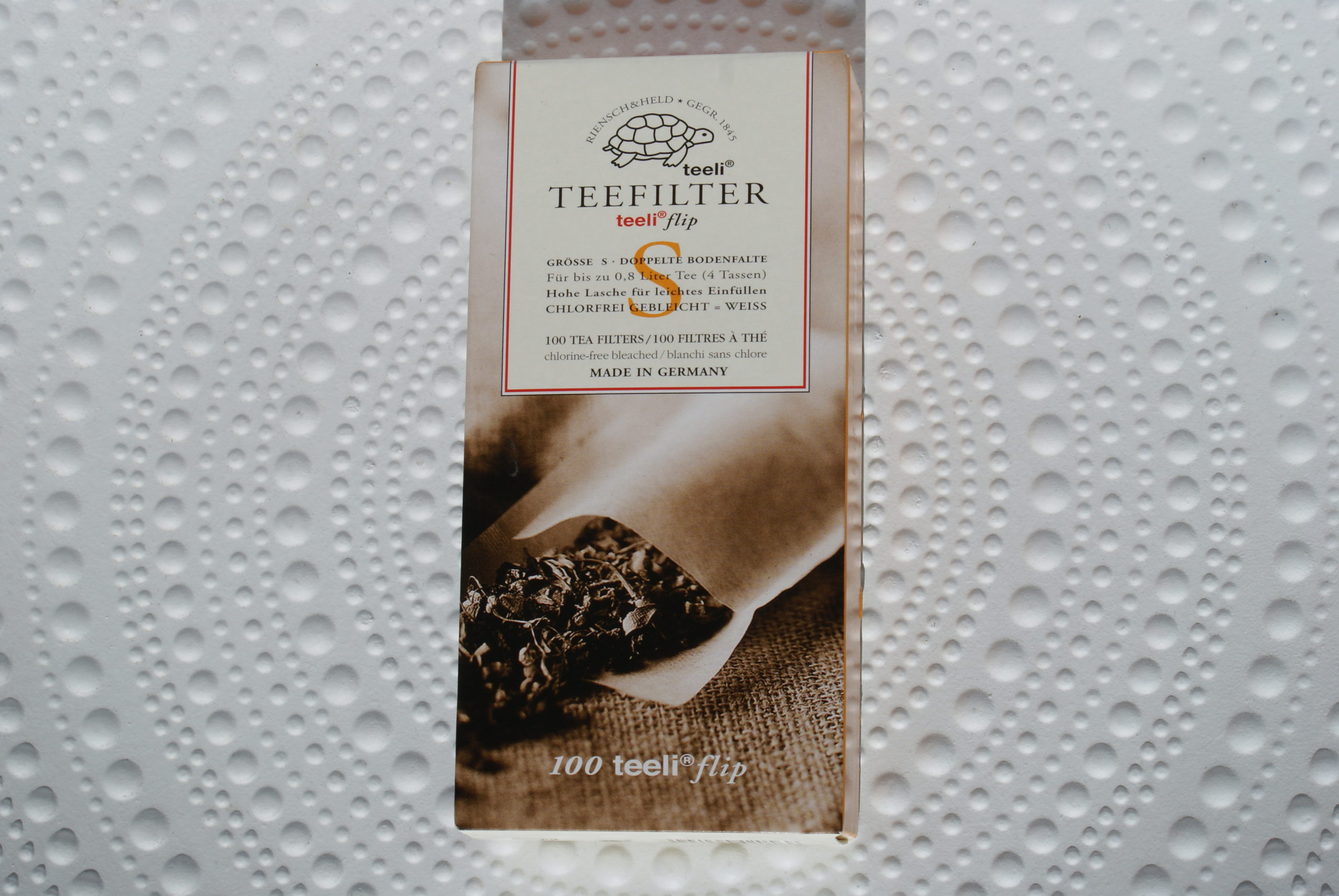 Lot 4 X 30 Filtres à Thé CILIA Taille L - Sachets Filtrants Jetables Pour Thé & Café, 120 Filtres Au Total - Idéal Infusions Maison